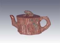 紫砂壶图片：蛤蟆树桩 - 美壶网