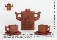 紫砂壶图片：中华情套壶 金奖 - 美壶网