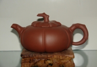 紫砂壶图片：柿扁壶 - 美壶网