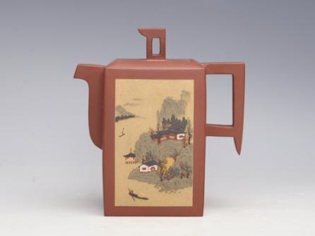 浦兮凤紫砂壶 四方玉柱 280CC 