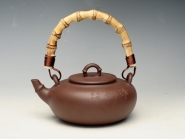 紫砂壶图片：君子提梁之竹 - 美壶网