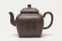 紫砂壶图片：寓方壶 紫泥 - 美壶网