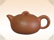 紫砂壶图片：万事如意（与著名书画家范曾先生合作，大师毛国强篆刻） - 美壶网