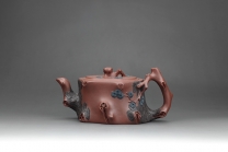 紫砂壶图片：松之咏（黄龙山原矿红皮龙） - 美壶网