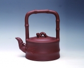 紫砂壶图片：竹节提梁 - 美壶网