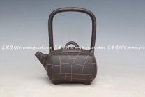 紫砂壶图片：兰色提梁 - 美壶网