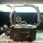 紫砂壶图片：梅花提梁 - 美壶网