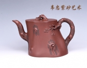 紫砂壶图片：松树梅桩 - 美壶网