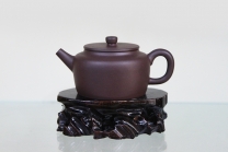 紫砂壶图片：小桑扁壶 - 美壶网