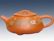 紫砂壶图片：五牛图 - 美壶网