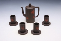 紫砂壶图片：秋韵套具 - 美壶网