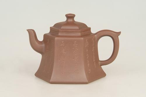 陈依群紫砂壶 六方醒晓 