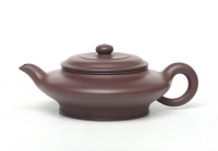紫砂壶图片：虚扁 260CC - 美壶网
