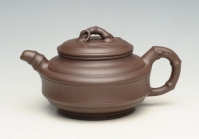 紫砂壶图片：竹鼓1   400cc - 美壶网