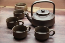 紫砂壶图片：题壁套组 - 美壶网