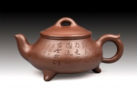 紫砂壶图片：11 三脚石瓢 - 美壶网