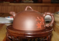 紫砂壶图片：半月枫叶 - 美壶网