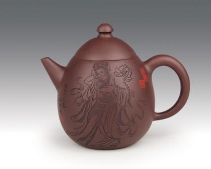 孙越芳紫砂壶 龙旦 