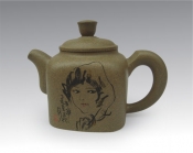 紫砂壶图片：年华方圆壶 - 美壶网