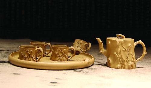 盛东兴紫砂壶 寒梅傲骨 