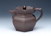 紫砂壶图片：僧帽壶 黑心土 - 美壶网