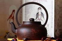 紫砂壶图片：大彬提梁 - 美壶网