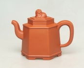 紫砂壶图片：六方醒狮 - 美壶网