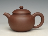 紫砂壶图片：笠帽 原矿自制紫泥 - 美壶网