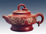 紫砂壶图片：铜鼓告捷壶 - 美壶网