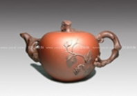 紫砂壶图片：松鼠葡萄 - 美壶网