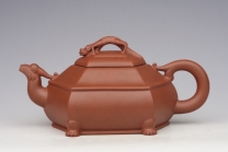 紫砂壶图片：三兽壶 清水泥 - 美壶网