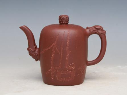 眭龙俊紫砂壶 龙凤呈祥（松） 