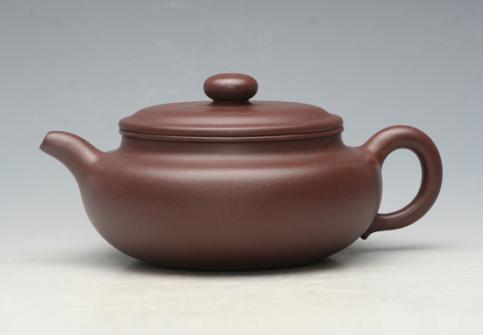 魏兰清紫砂壶 扁福 