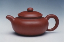 紫砂壶图片：小仿古（朱泥 - 美壶网