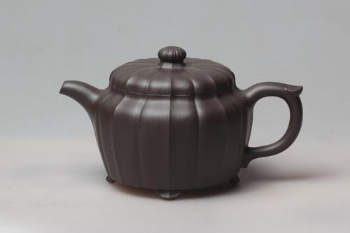 李园林紫砂壶 菊花八瓣 