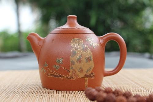 刘根林紫砂壶 秦权长乐 