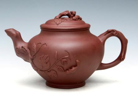 朱新南紫砂壶 松鼠葡萄（紫泥）大600ML   中400ML  小300ML 