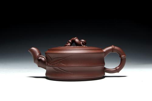 蒋飞龙紫砂壶 一段竹 