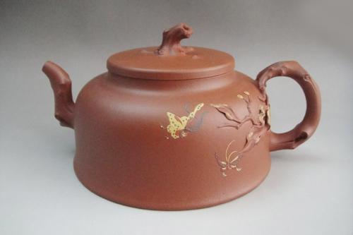 蒋志敏紫砂壶 桃叶歌 