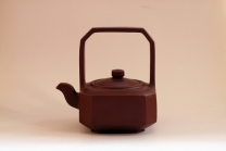 紫砂壶图片：八面玲珑提梁 - 美壶网