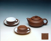 紫砂壶图片：墨竹茶具 - 美壶网