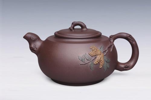 陈一飞紫砂壶 佛手壶 