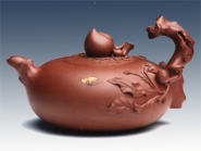 紫砂壶图片：五子登科第六届中国工艺精品展银奖 - 美壶网