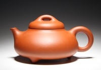 紫砂壶图片：三角石瓢 - 美壶网