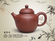 紫砂壶图片：高宫灯(龙血砂） - 美壶网