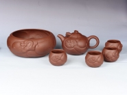 紫砂壶图片：鱼化龙套壶 - 美壶网