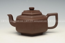 紫砂壶图片：六方雪华 - 美壶网