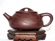 紫砂壶图片：紫茄泥  汉棠石瓢 - 美壶网