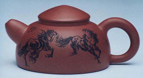 汪成友紫砂壶 寒江独钓 