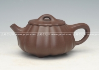 紫砂壶图片：筋纹石瓢 - 美壶网